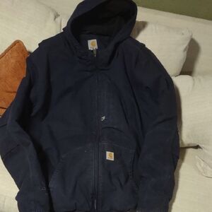 Carhartt Dark Blue Hooded Jacket
